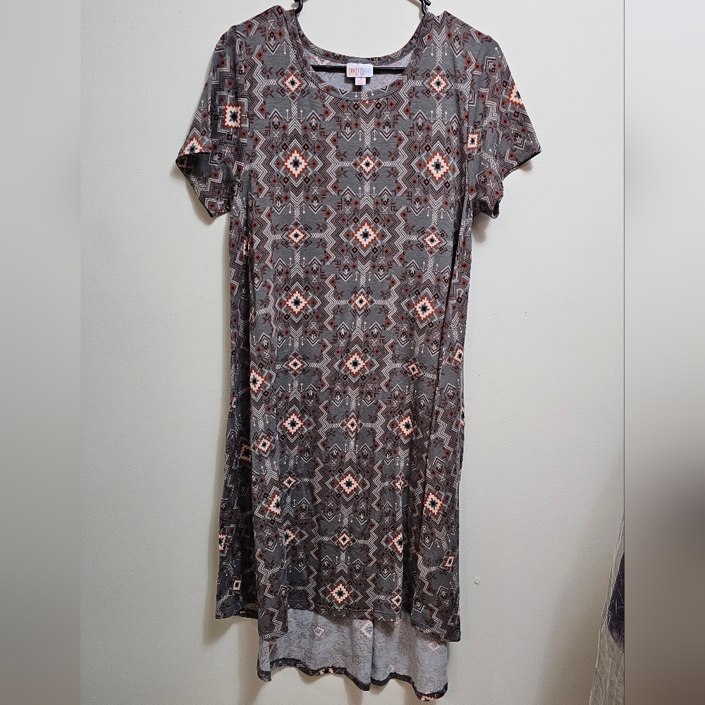 Lularoe Geometric Patterned Short Sleeve‎ Dress